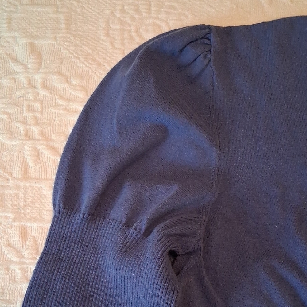 Jones New York Women's Purple Crewneck Sweater - Picture 6 of 11